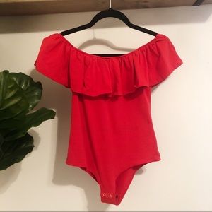 J. CREW OFF THE SHOULDER BODYSUIT